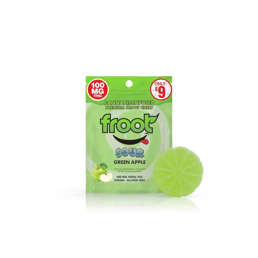 Froot - Sour Green Apple Gummy Single 100MG