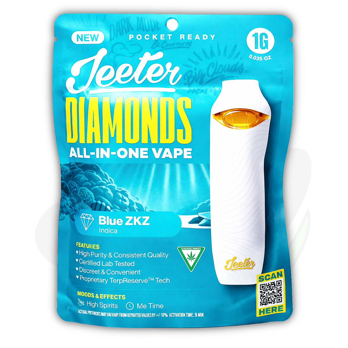 Blue ZKZ | 1g Liquid Diamond Disposable