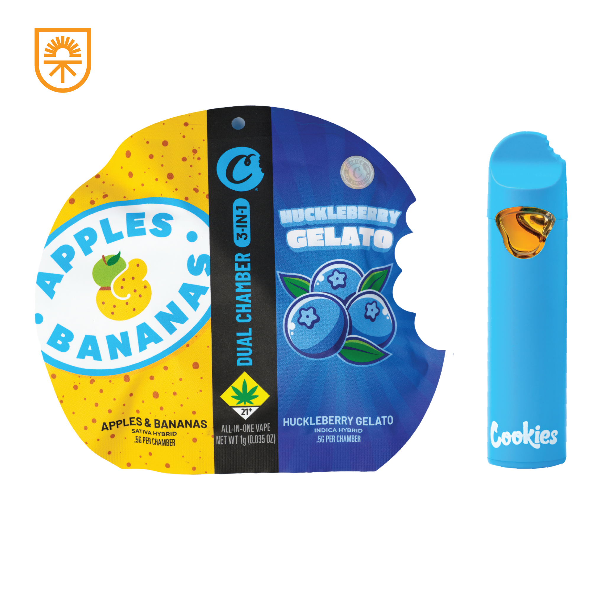 Apples & Bananas x Huckleberry Gelato - Dual Chamber - All-In-One - 1g