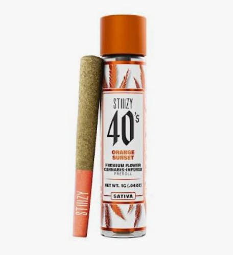 STIIIZY - ORANGE SUNSET - 40'S JOINT - INFUSED PREROLL - 1G - HYBRID