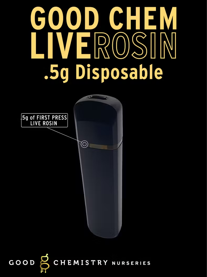 Good Chemistry Live Rosin Disposable (H) Zealousy
