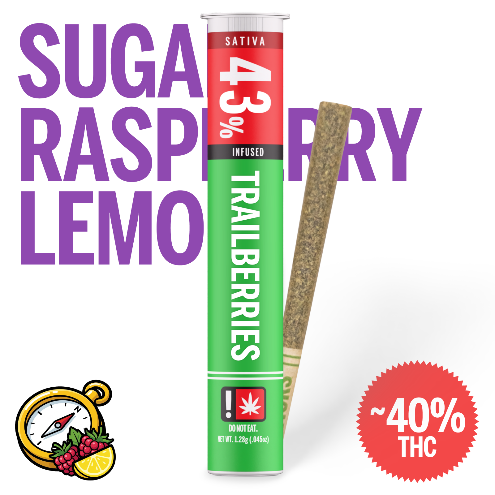 Trailberries Sativa Infused Preroll [1G]