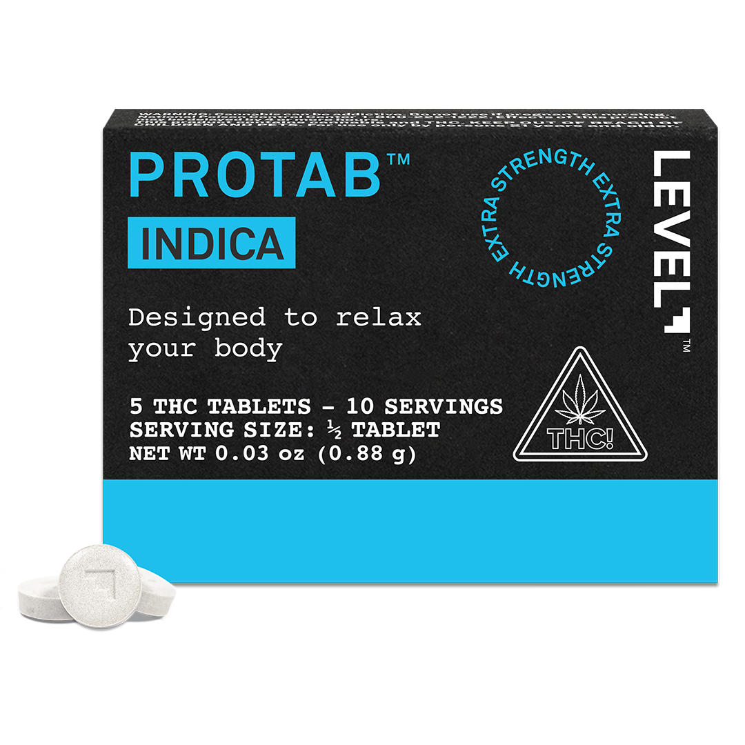Level | ProTab - Indica Extra Strength THC Tablets | 100mg 5pk