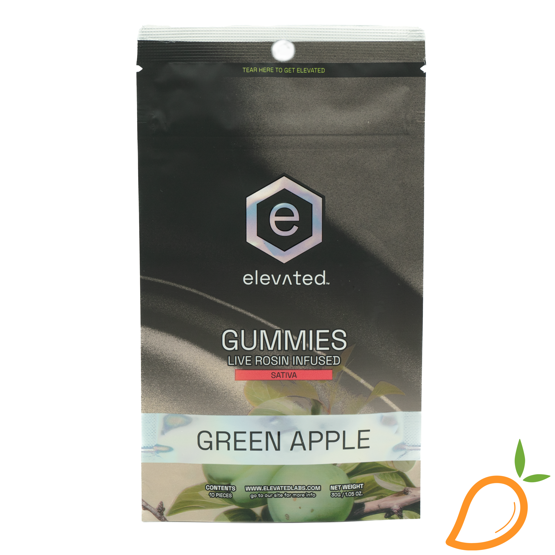 100mg Green Apple Rosin Gummies