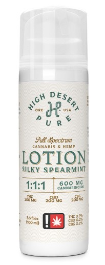 Lotion | Silky Spearmint | 1:1:1 (THC:CBD:CBG)