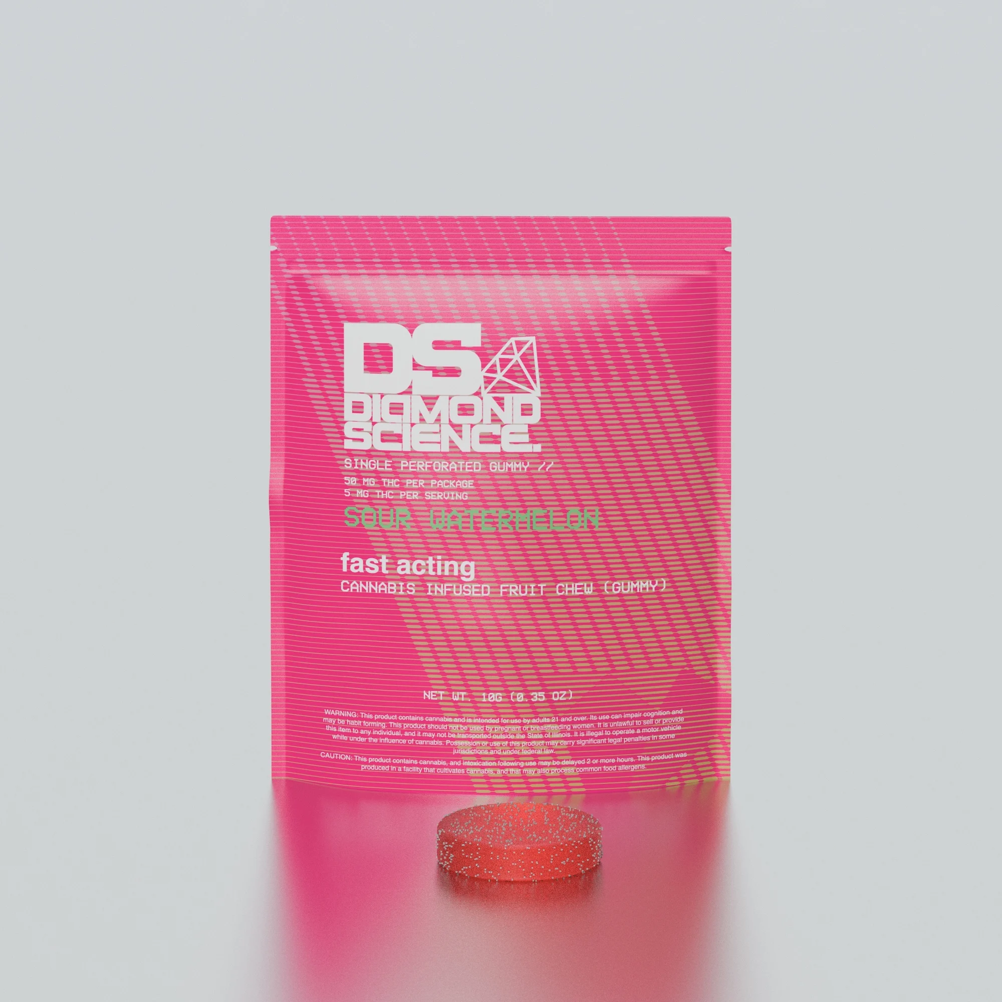 Diamond Sciences Gummies Sour Watermelon (H) 100mg 2pk