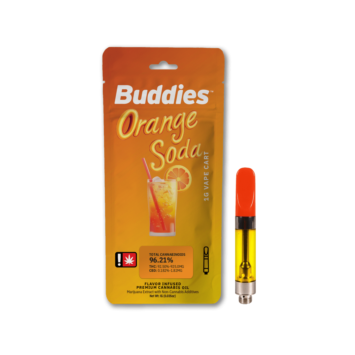 Buddies: Buddies Flavored - Orange Soda - Green Leaf Special