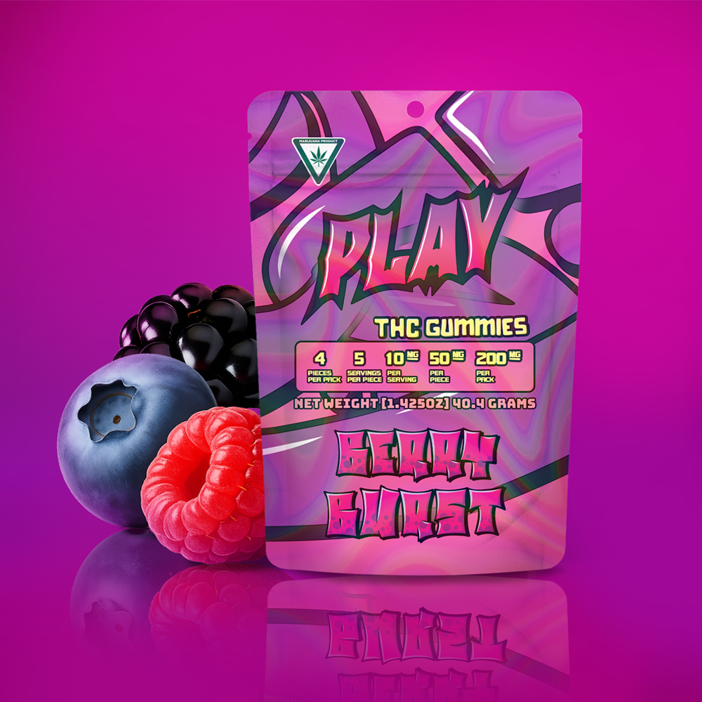 Play | Berry Burst | 200mg | Gummies
