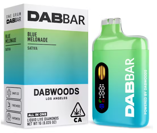 Dabwoods Blue Melonade Sativa All In One Liquid Live Diamonds