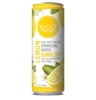 50mg CBD Lemon - Hemp Sparkling Water - Wyld
