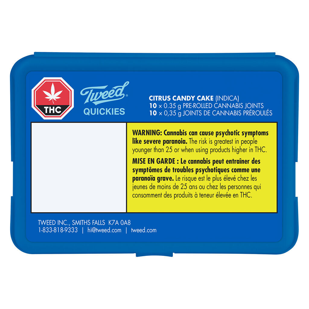 Tweed - Quickies Citrus Candy Cake PRJs - 10x0.35g