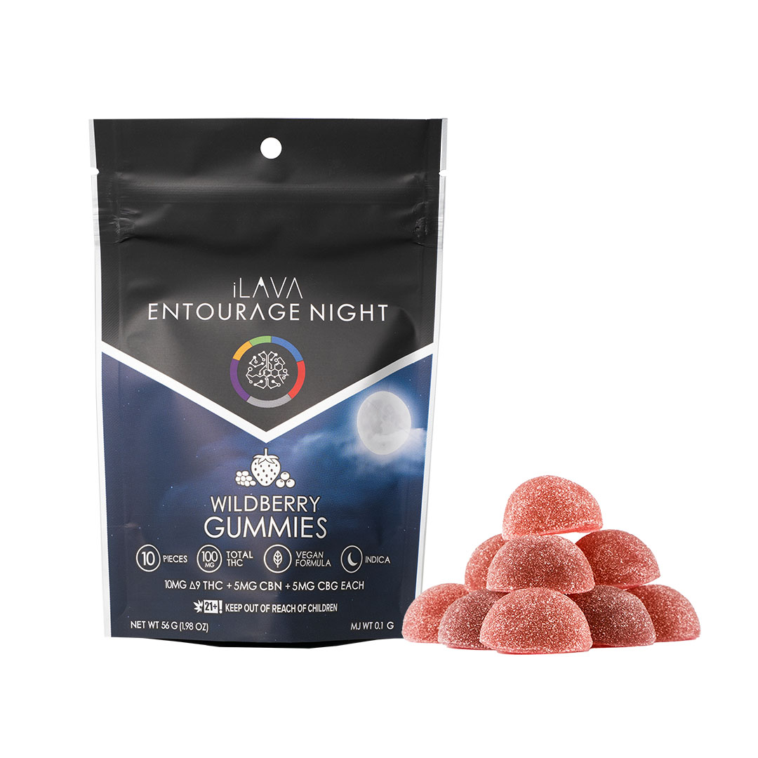 Entourage Night Gummies (2:1:1): 100MG - Wildberry