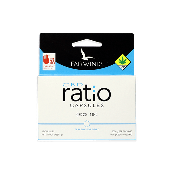 CBD Ratio 20:1 Capsules, 15-Pack