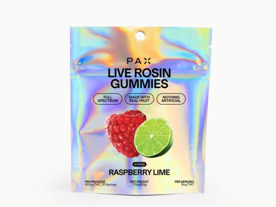 Raspberry Lime | Live Rosin Gummies | 20pk of 5mg* product photo