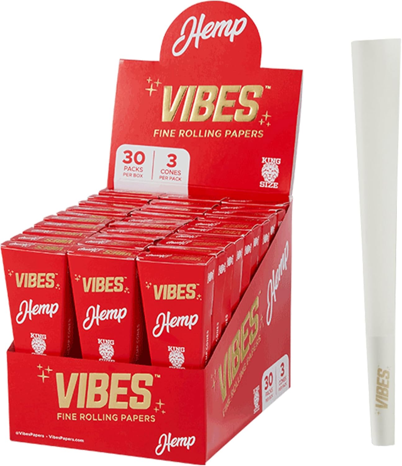 Cones (King Size) - Vibes (Hemp) 6PK