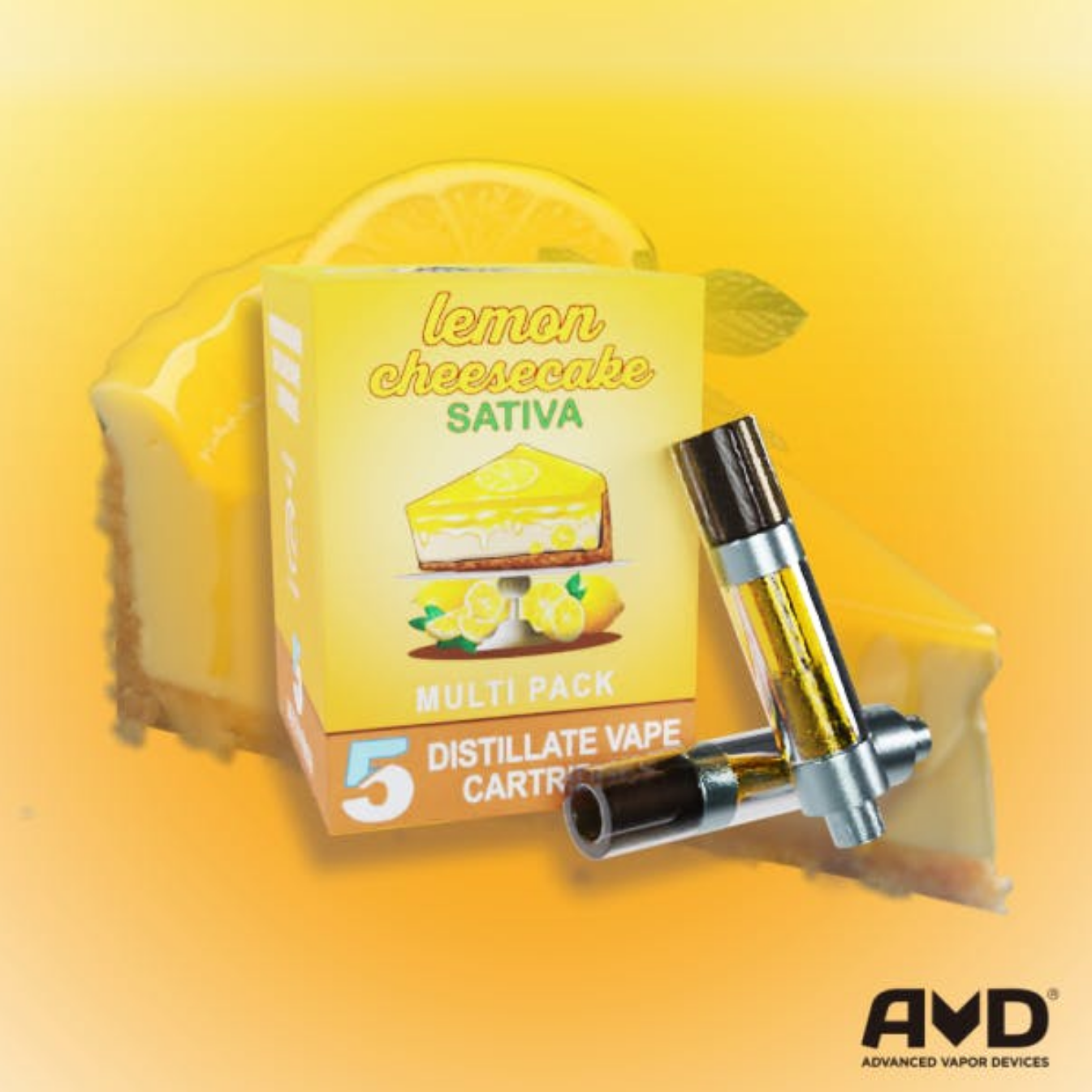 Lemon Cheesecake 5-Pack 1g Cartridges