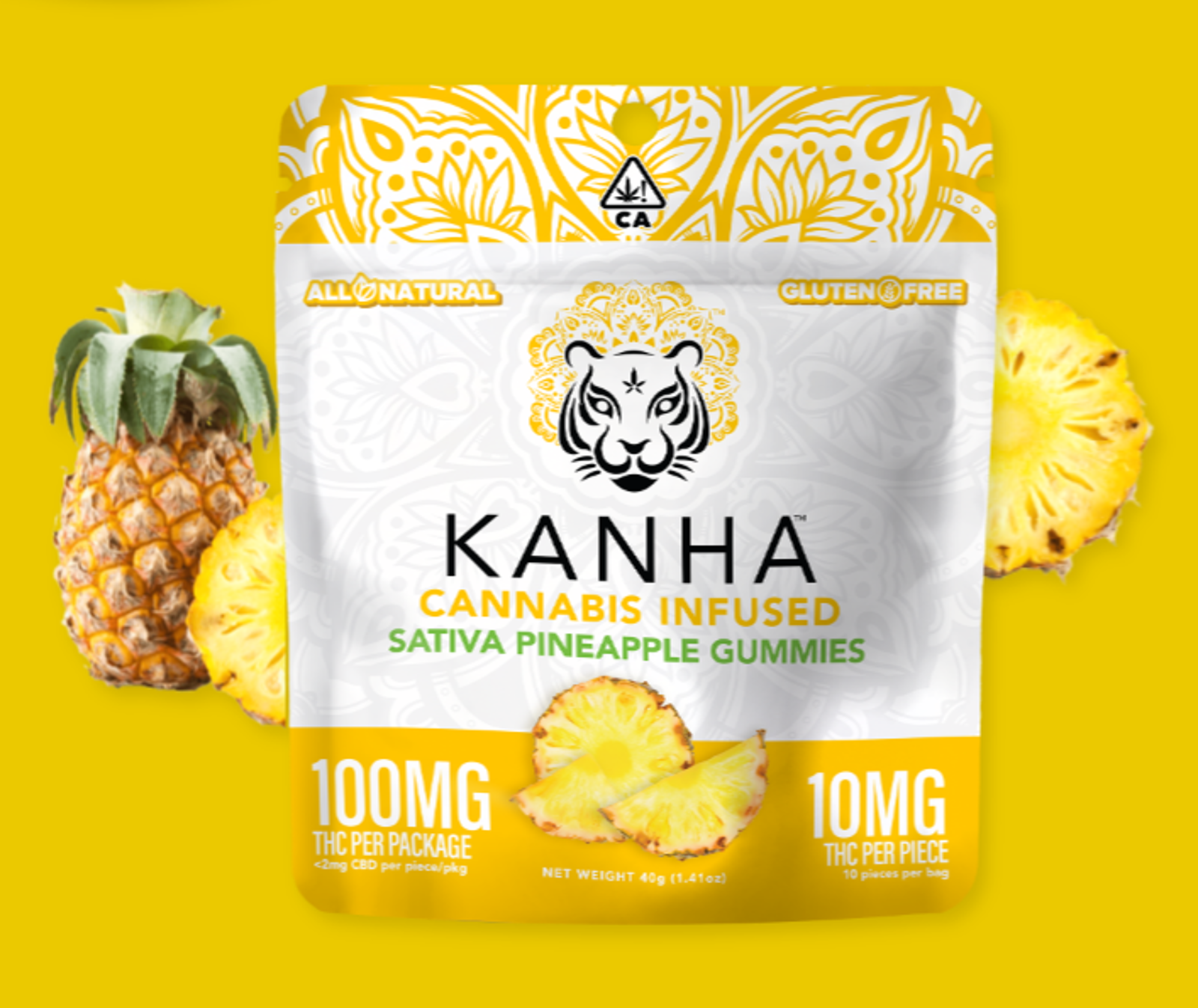 Kanha - Pineapple (s) - Gummies - 100mg