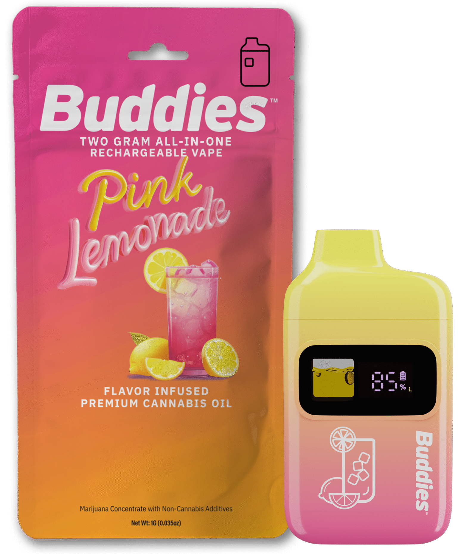Buddies - Orange Soda - Disposable Cart 1G Dist Flavored