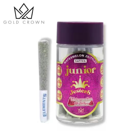 Gold Crown | Royal Junior's | 0.7g - 5pk (3.5g) Infused Preroll Pack | Watermelon Zkittles