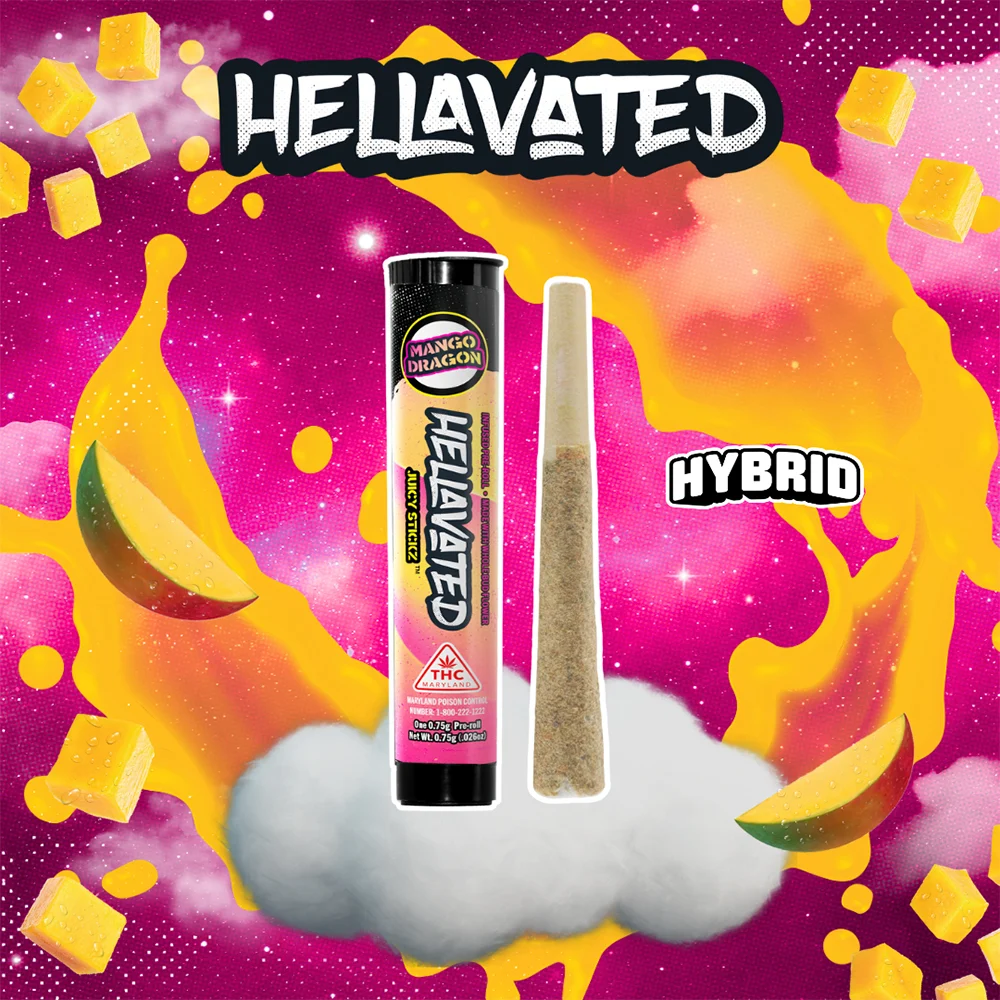 Mango Dragon | Juicy Stickz | Infused Pre-Roll 1pk | 0.75g