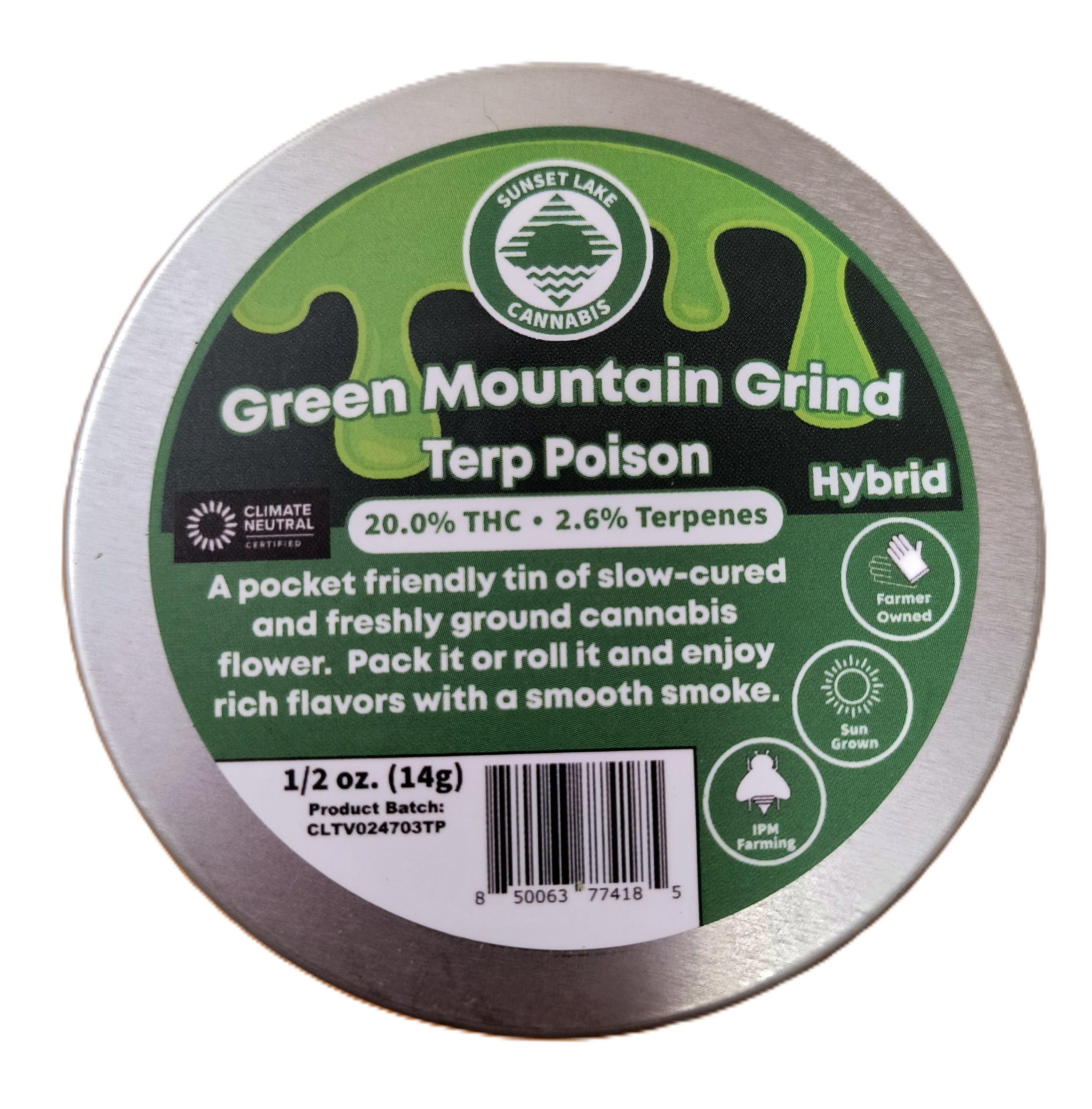 Terp Poison PreGround Flower | Sunset Lake