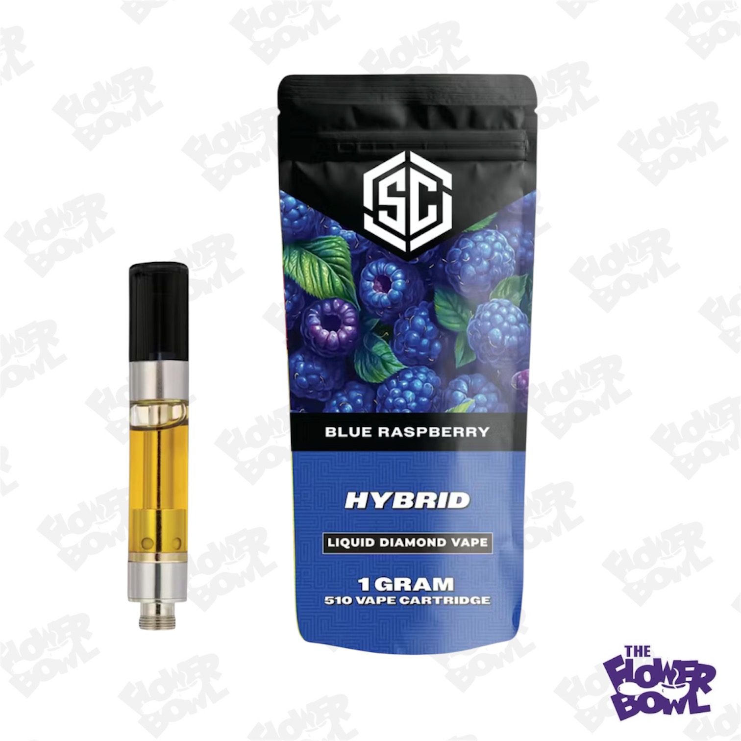 Blue Raspberry 1G Liquid Diamond Cart