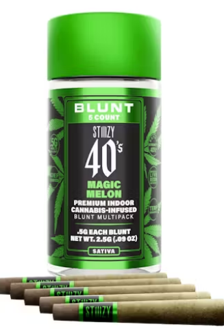 STIIIZY 40's Mini Blunts Magic Melon Infused 5pk