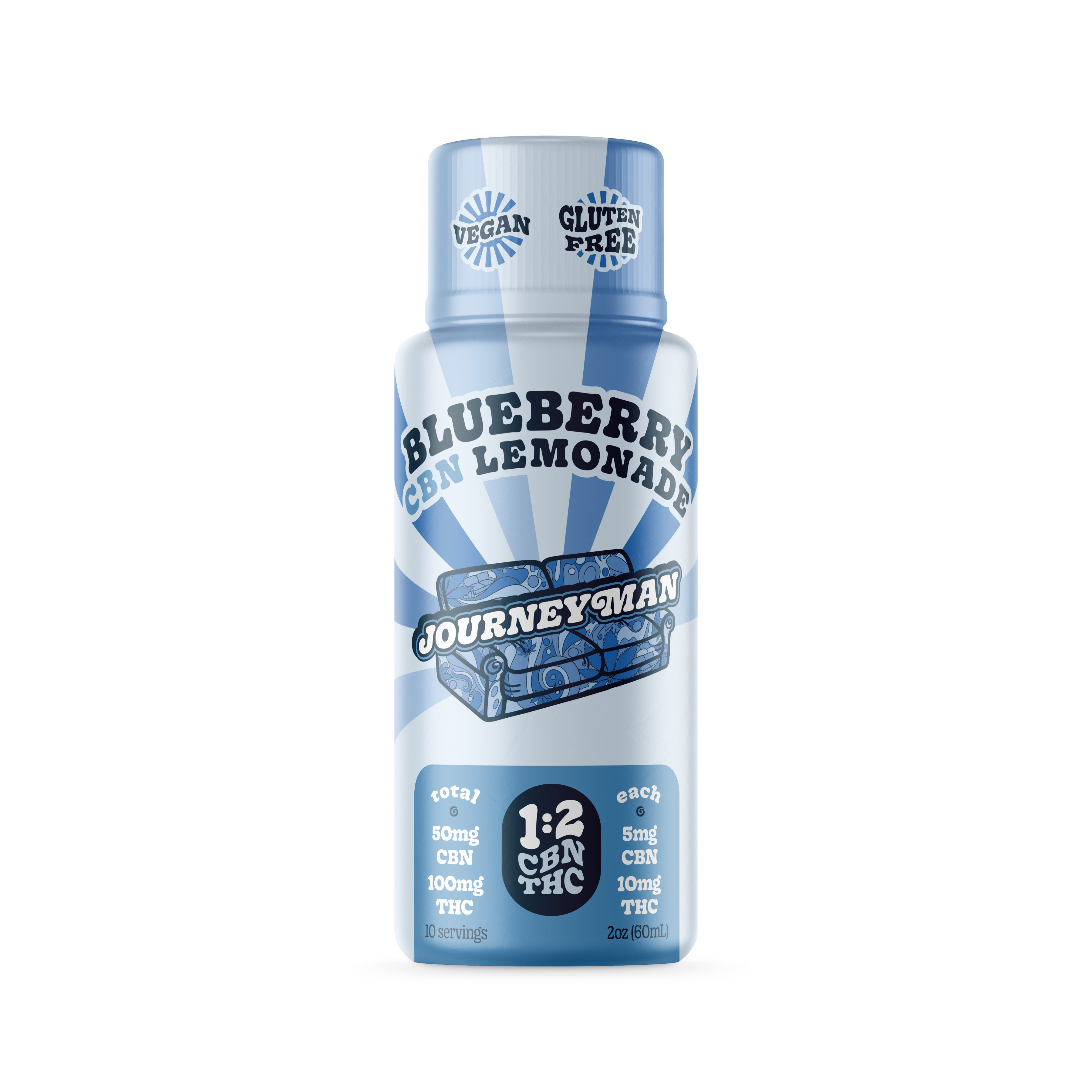 JOURNEYMAN - 1:2 CBN Blueberry Lemonade (50mg CBN/100mg THC) [2oz]