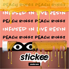 Stickee - Peach Ringz - Live Resin Infused Preroll
