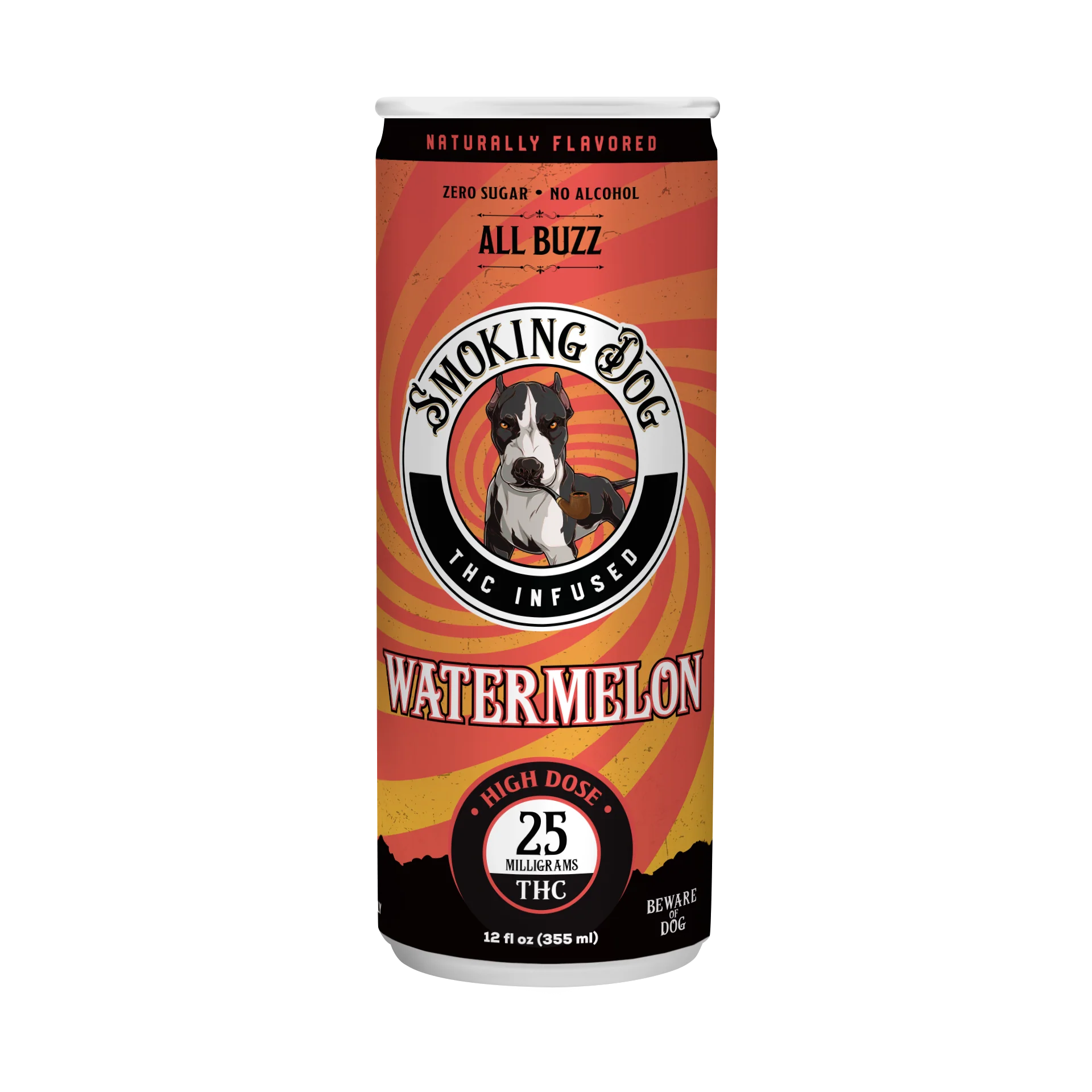 Smoking Dog - THC Seltzer - 25 MG - Watermelon
