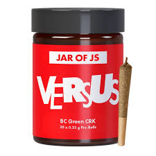 Jar of Js Indica Prerolls 20x0.35g