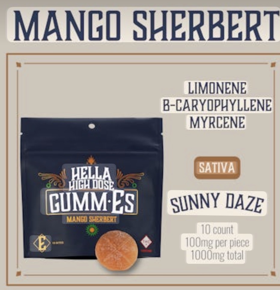 Mango Sherbet Hella High Dose GummE's