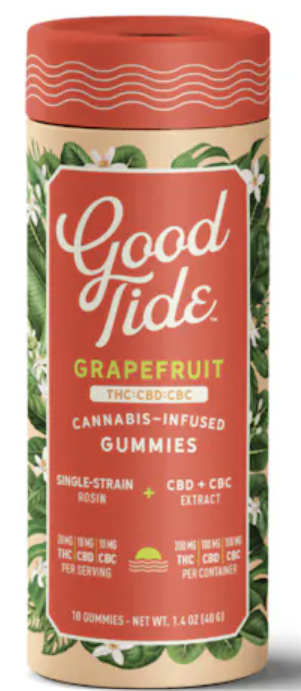 Good Tide Grapefruit Blissful Live Rosin Gummies