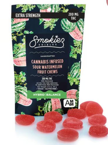 Sour Watermelon | Infused Edibles | 200mg | Hybrid