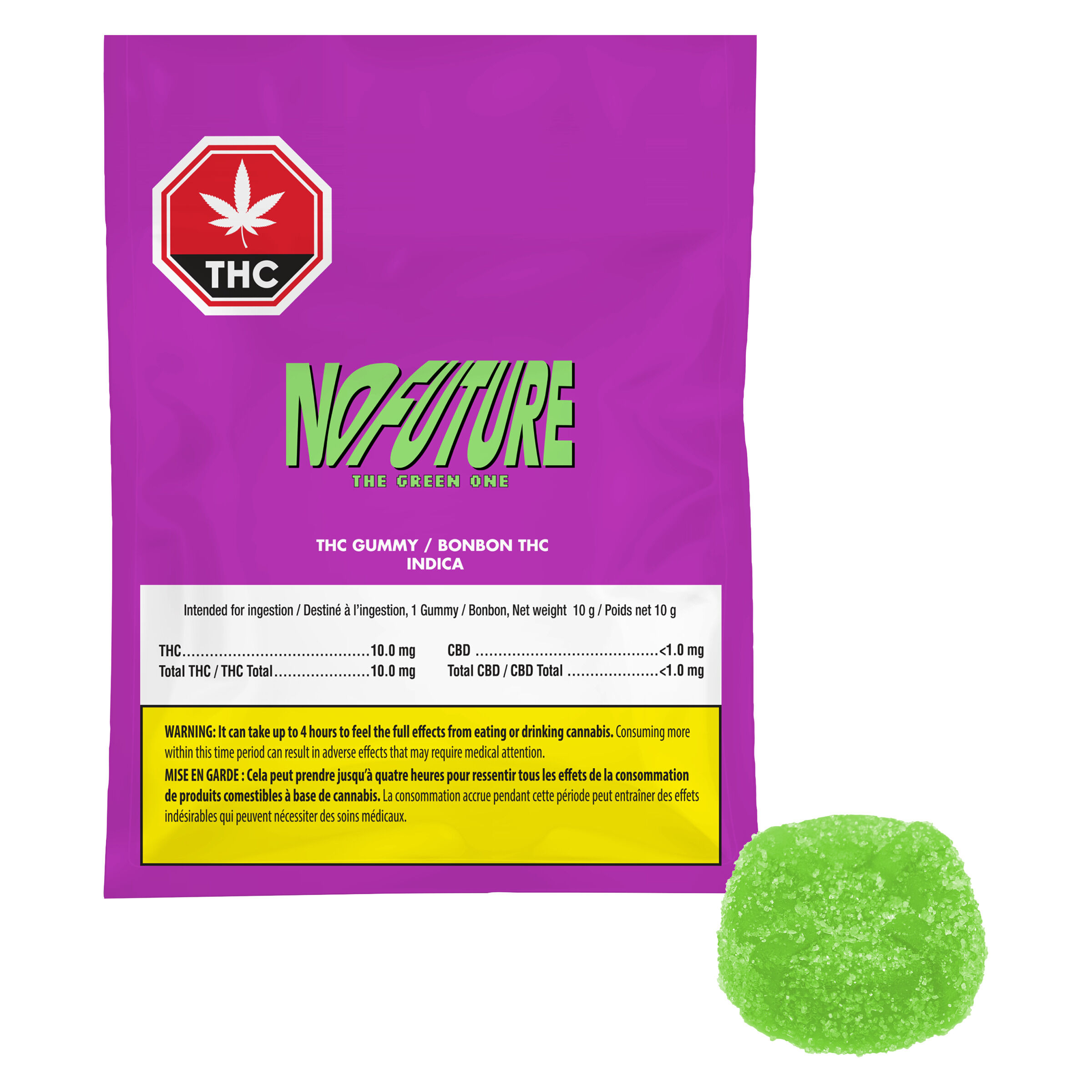 NO FUTURE - The Green One Indica THC Gummy - 1 Pack