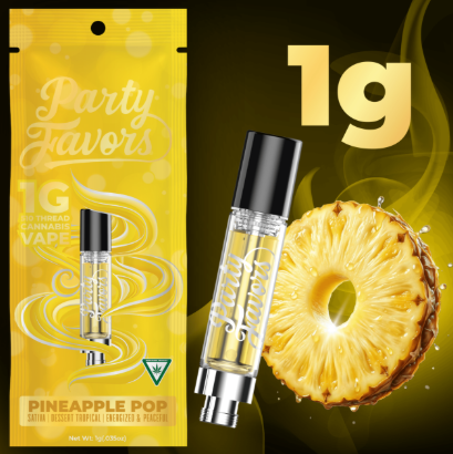 Party Favors | Pineapple Pop Distillate Cartridge | 1g