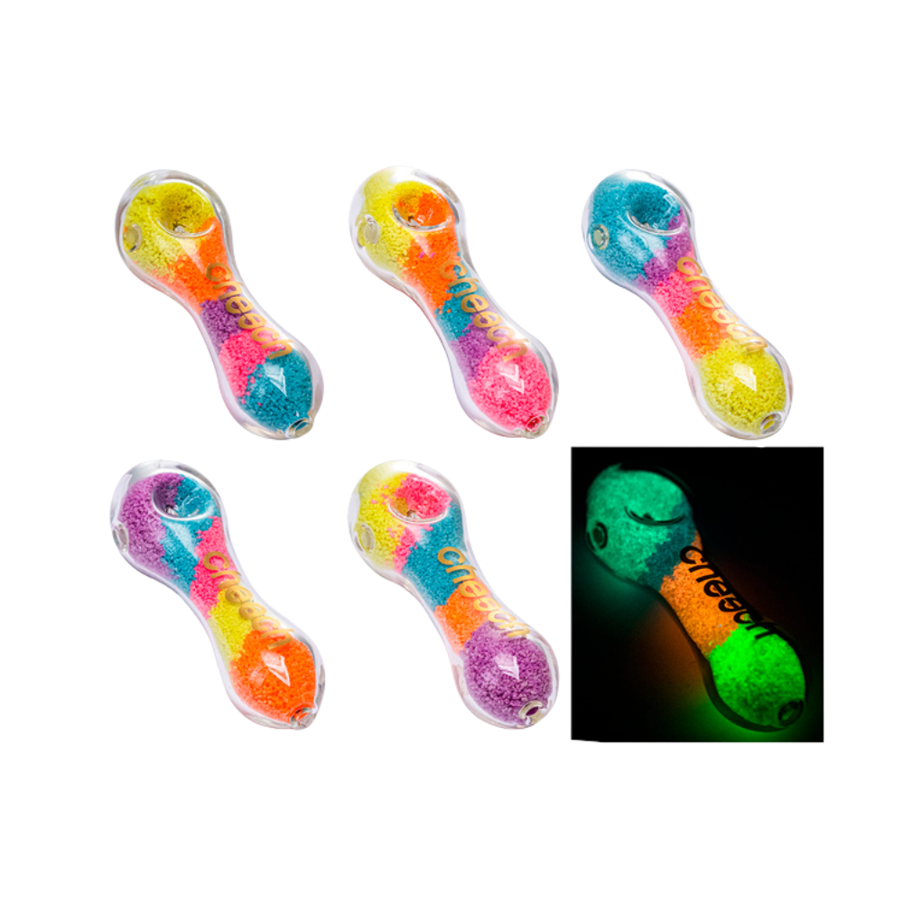 Cheech - 5" Glow In The Dark Hand Pipe - Assorted Colours
