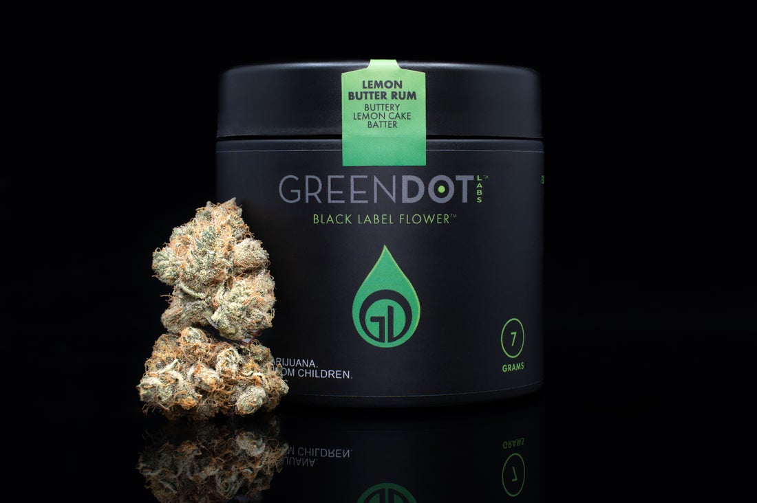 Green Dot - Flower - Lemon Butter Rum - Black Label