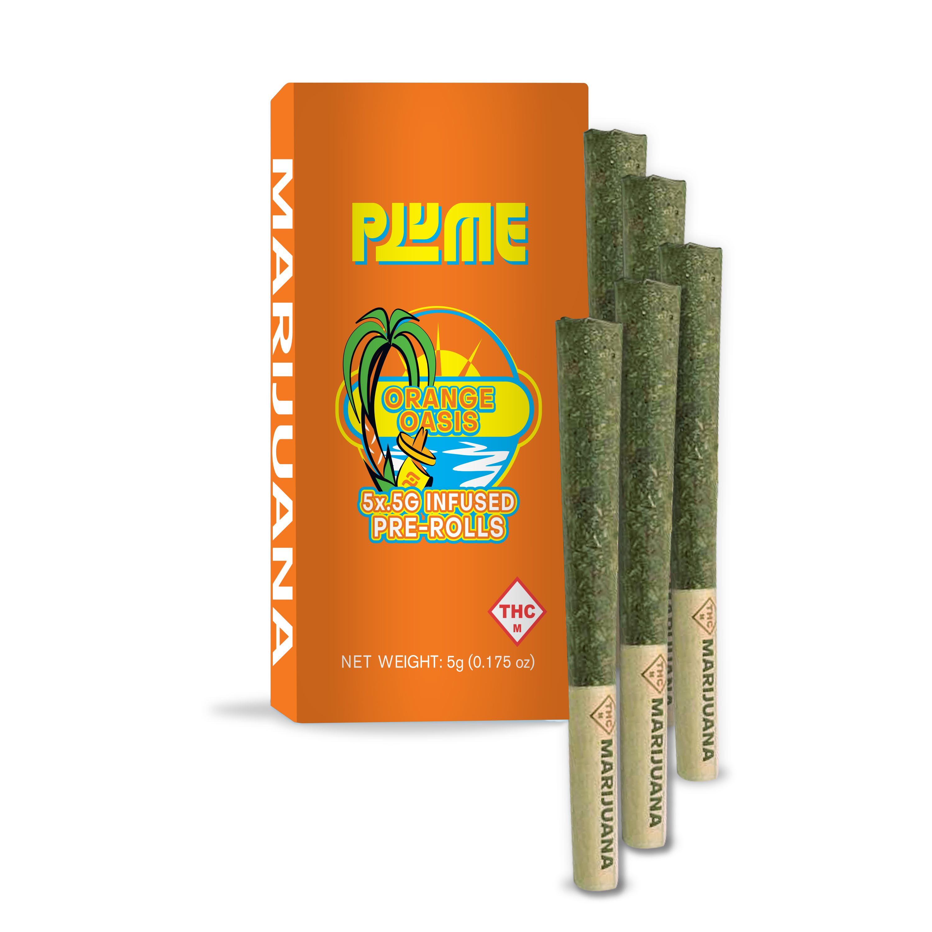 INFUSED PRE-ROLL PACK ORANGE OASIS(S/H) [5PK] .5G