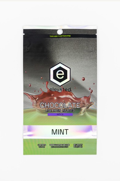 Elevated Live Rosin Chocolate-Mint Dark (I) -100mg