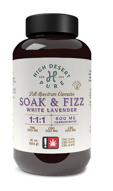 High Desert Pure White Lavender Soak & Fizz 1:1 400 mg