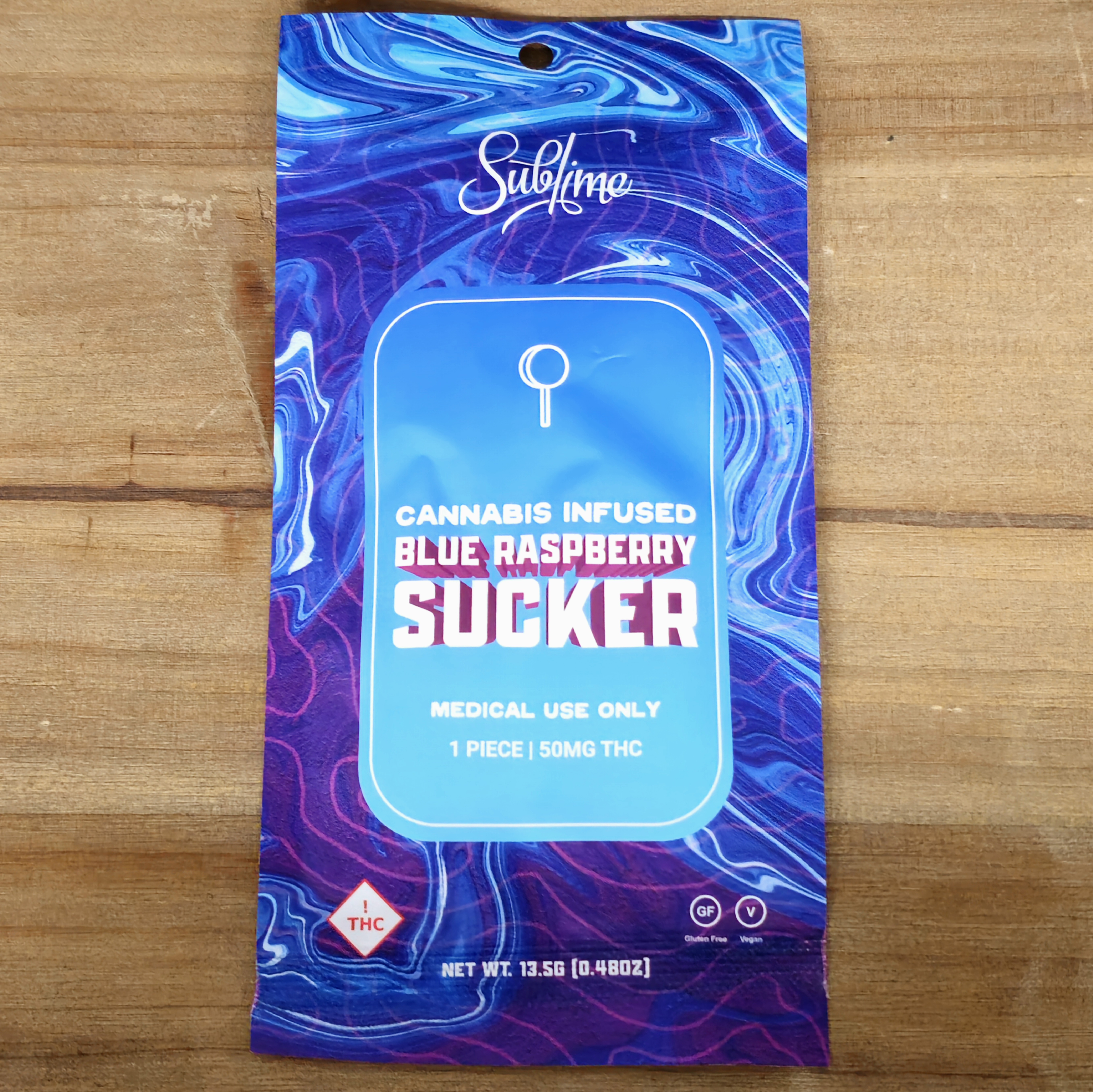 Sublime | Blue Raspberry | 50MG Sucker | 1915