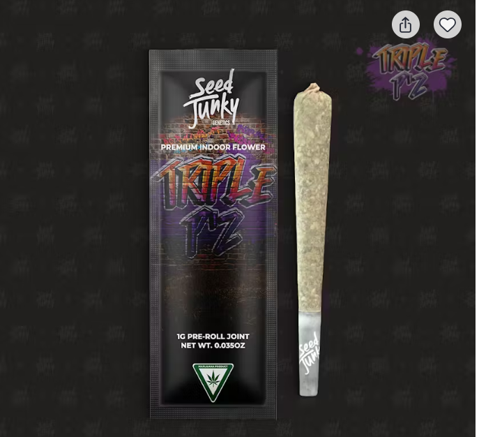 Seed Junky - Triple P'z - 1g Preroll