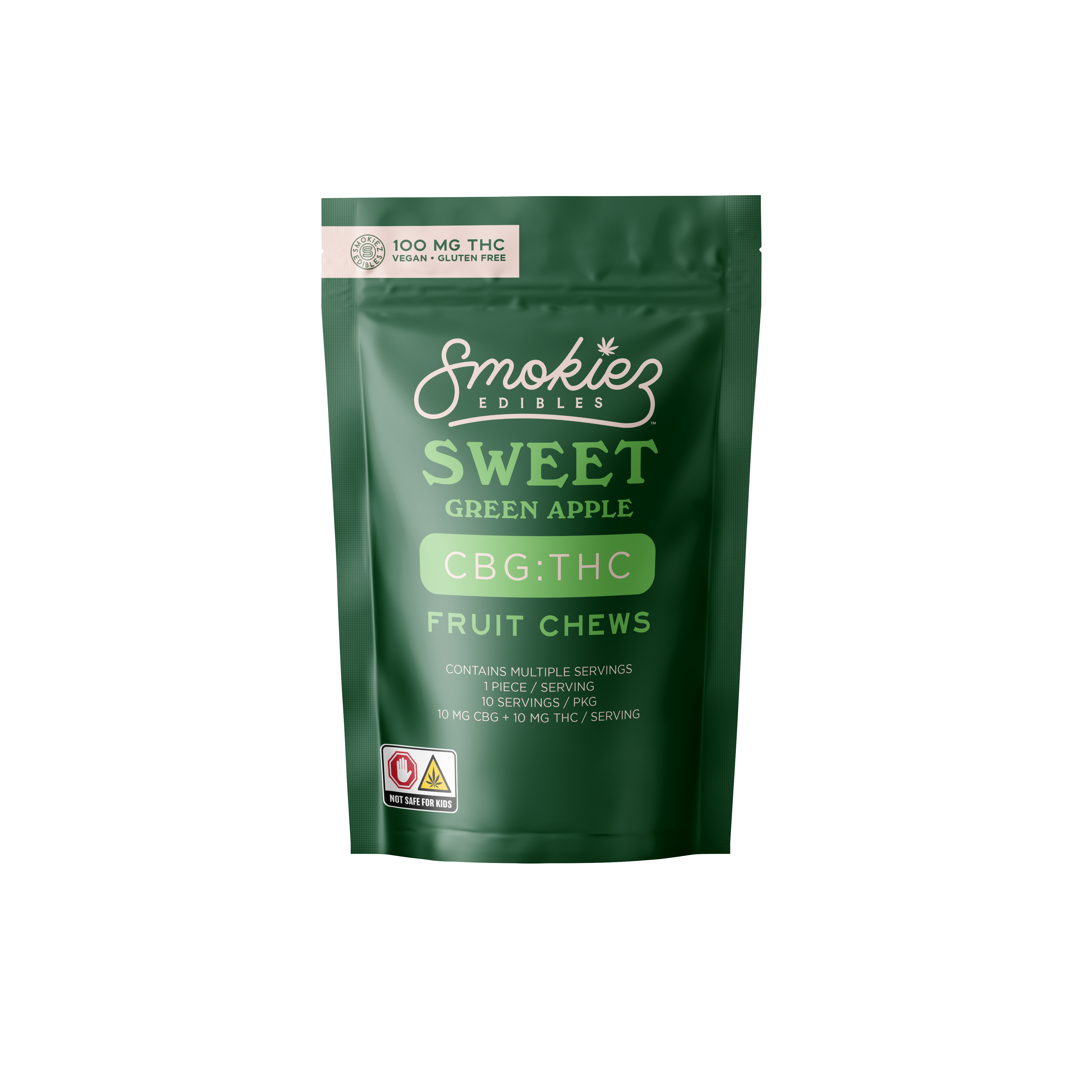 Smokiez Edibles 10pk/100mg- Sweet Green Apple