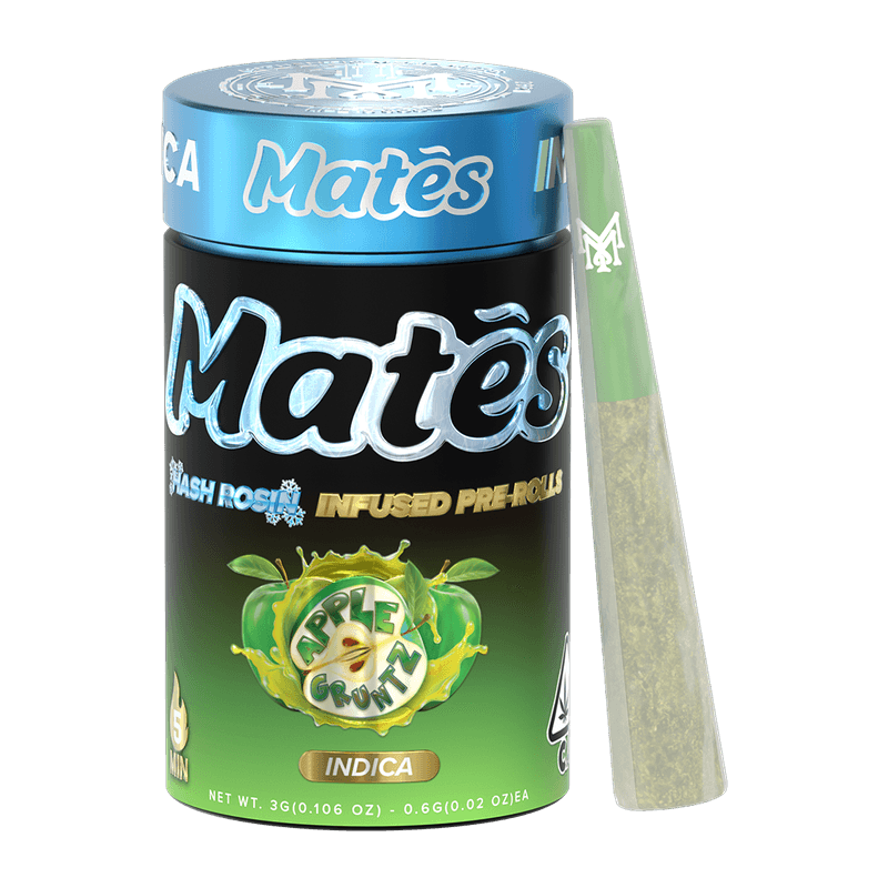 MuhaMeds - 5 Pack Rosin Infused Prerolls - Apple Gruntz