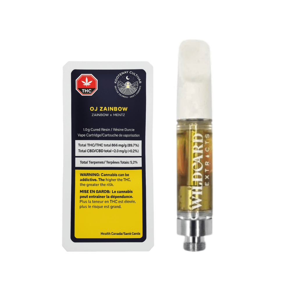 Kootenay Cultivar : Oj Zainbow Cured Resin Vape Cartridge (1g)
