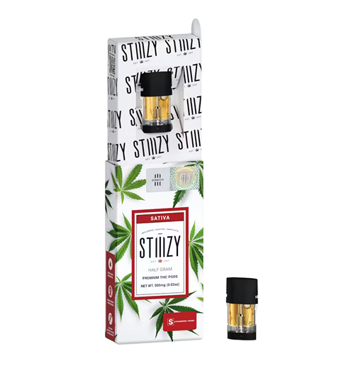 Stiiizy | Strawberry Cough | 0.5G Vape Pod w/ Stiiizy Lite Battery (While Supplies Last)
