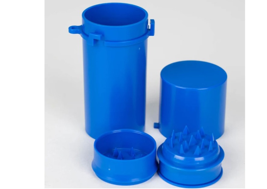 Plastic stash and grinder- Assorted Colors