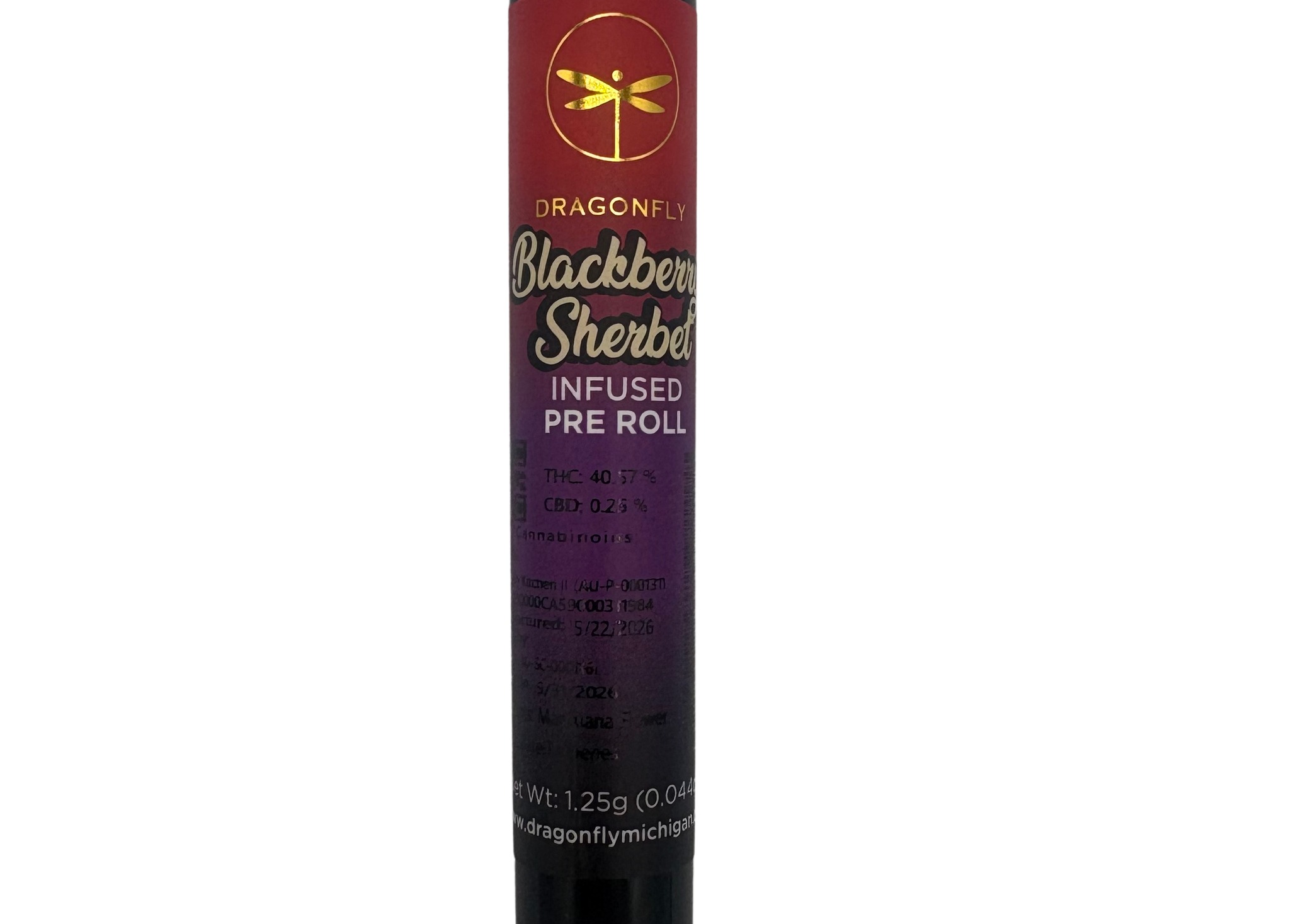 DragonFly | Blackberry Sherbet 1.25g Infused Preroll