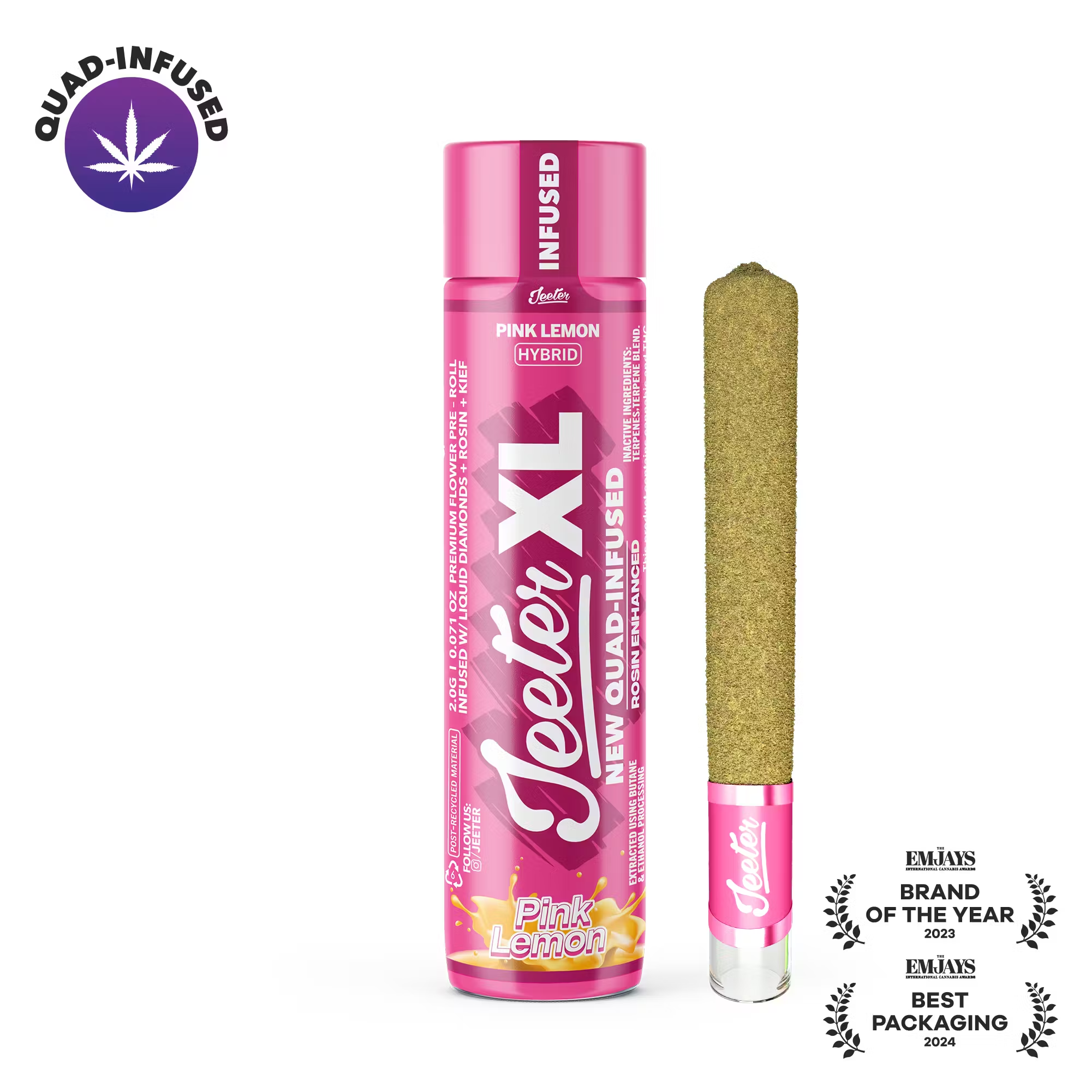 Jeeter | Pink Lemon XL | Infused Preroll | 2g